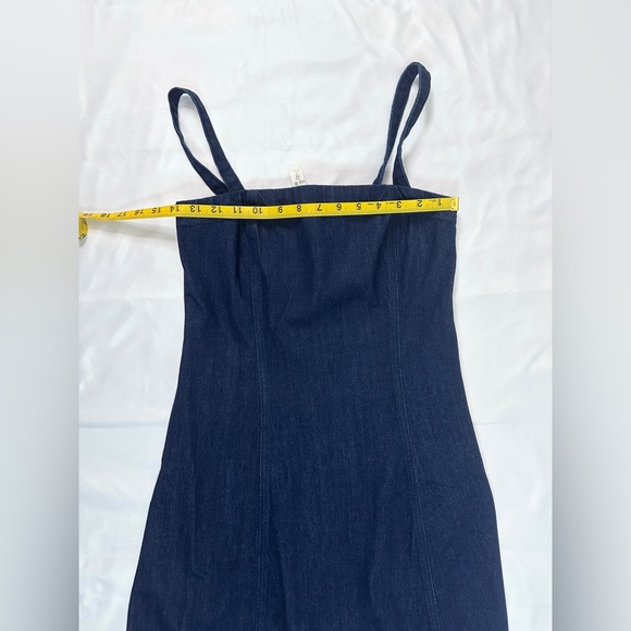NWT Madewell Denim Strapless Mini Dress - Maytown Wash - 4 - Picture 10 of 13